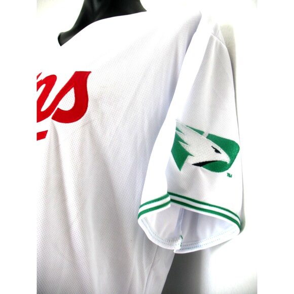 MINNESOTA TWINS White BASEBALL JERSEY STITCHED MENS XL COTAPAXI, ND Green emblem - Picture 2 of 9